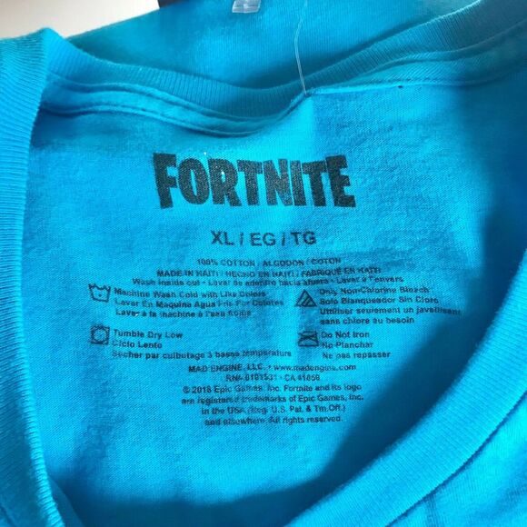 3/$20 Fortnite NWT Men's XL Blue Cuddle Team Leader T-Shirt 100% Cotton - Picture 3 of 9